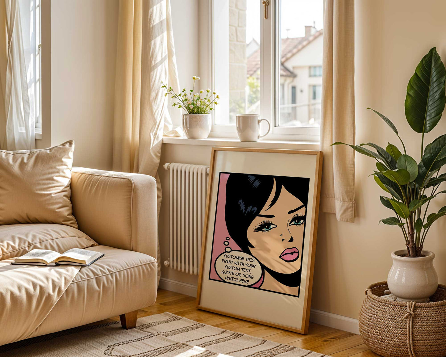 personalized quote pop art print