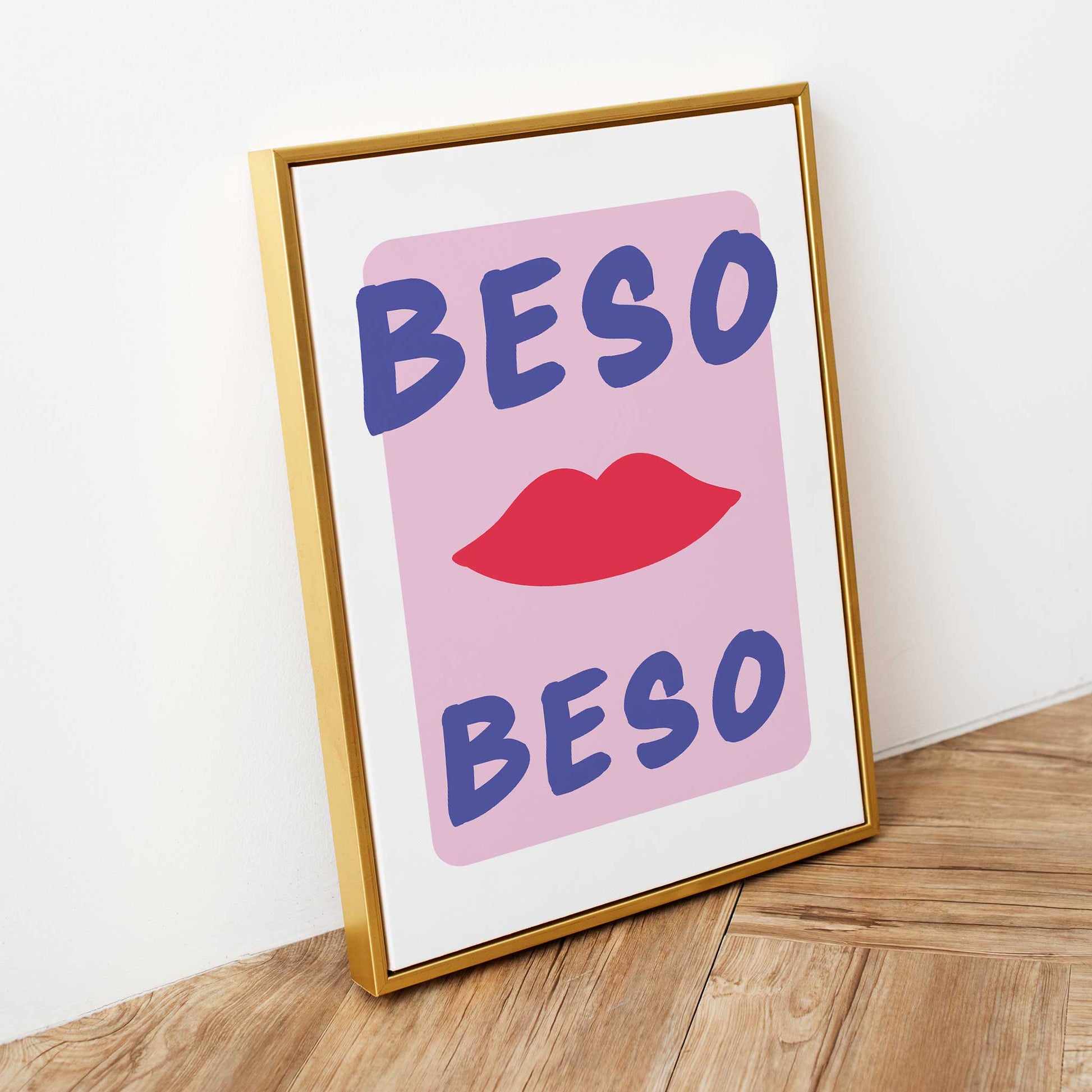 beso beso print mockup trendy lounge