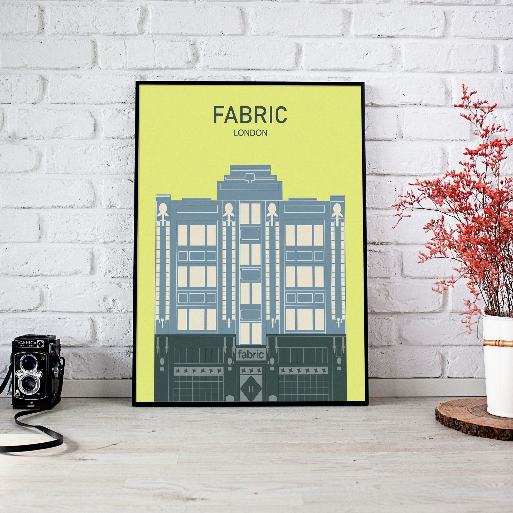 fabric nightclub print frame mockup lounge