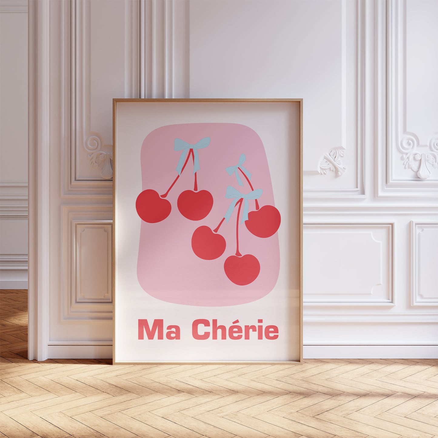 ma cherie french style print mockup frame panel room