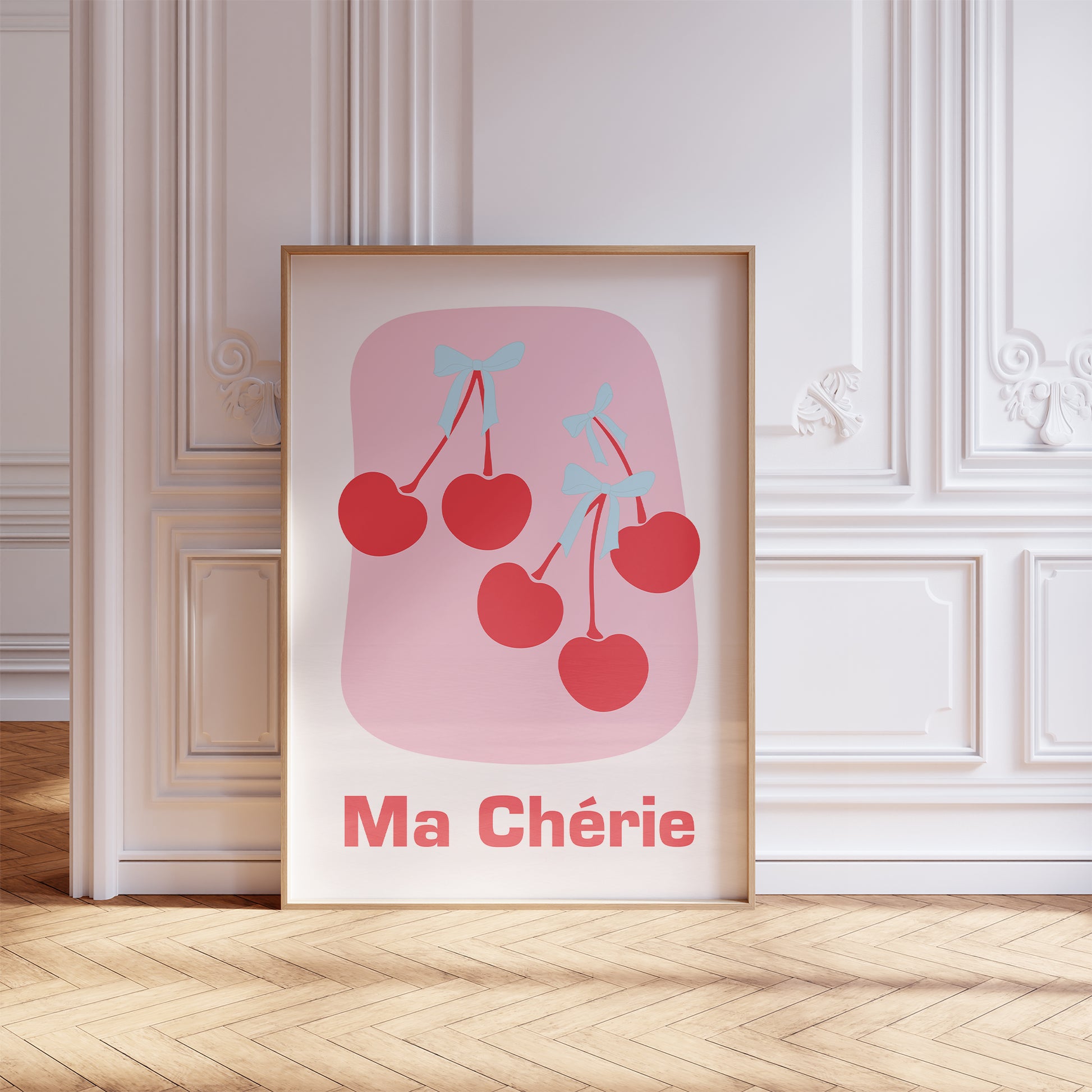 ma cherie french style print mockup frame panel room