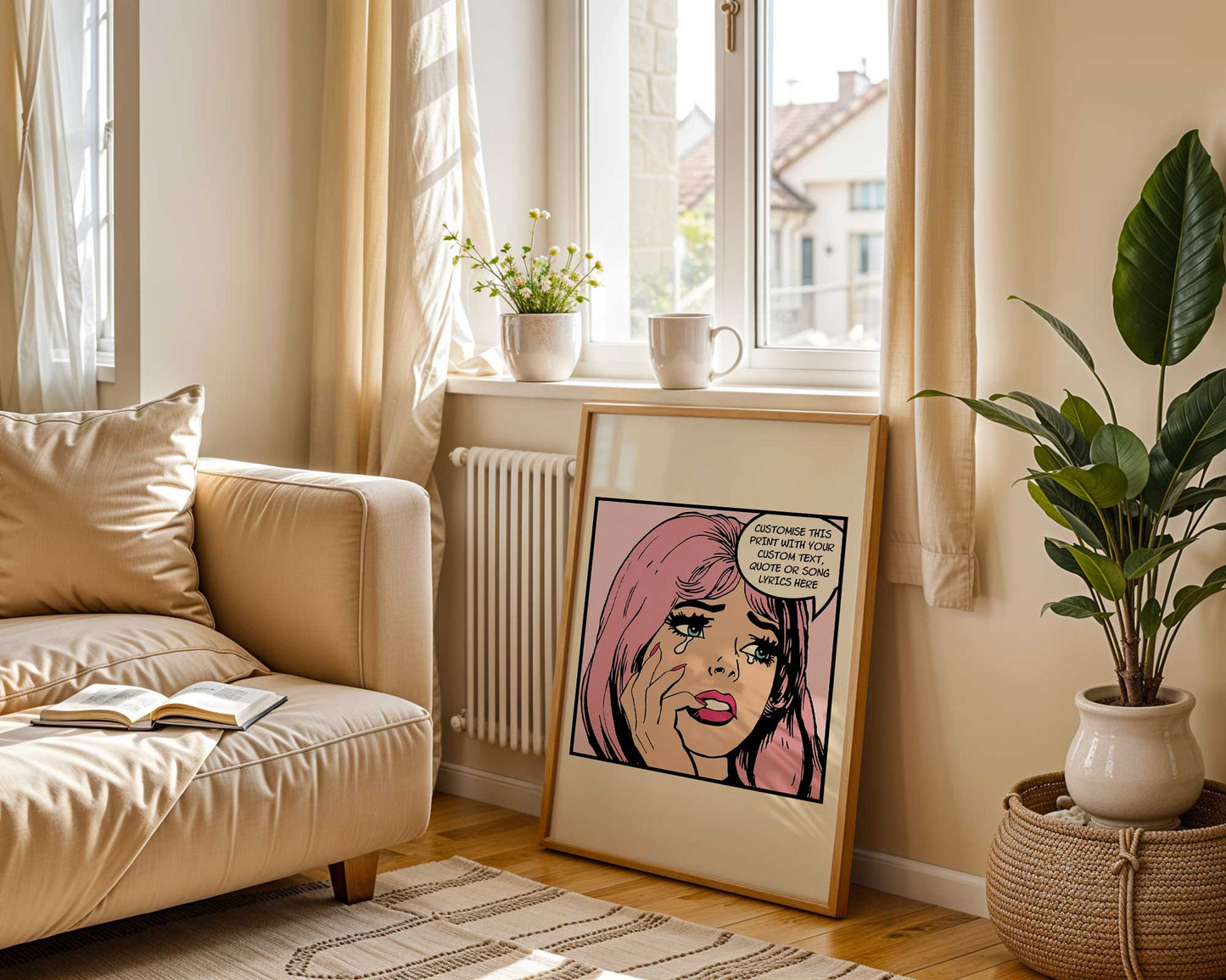 Pop Art Girl | Custom Quote & Song Lyric Print