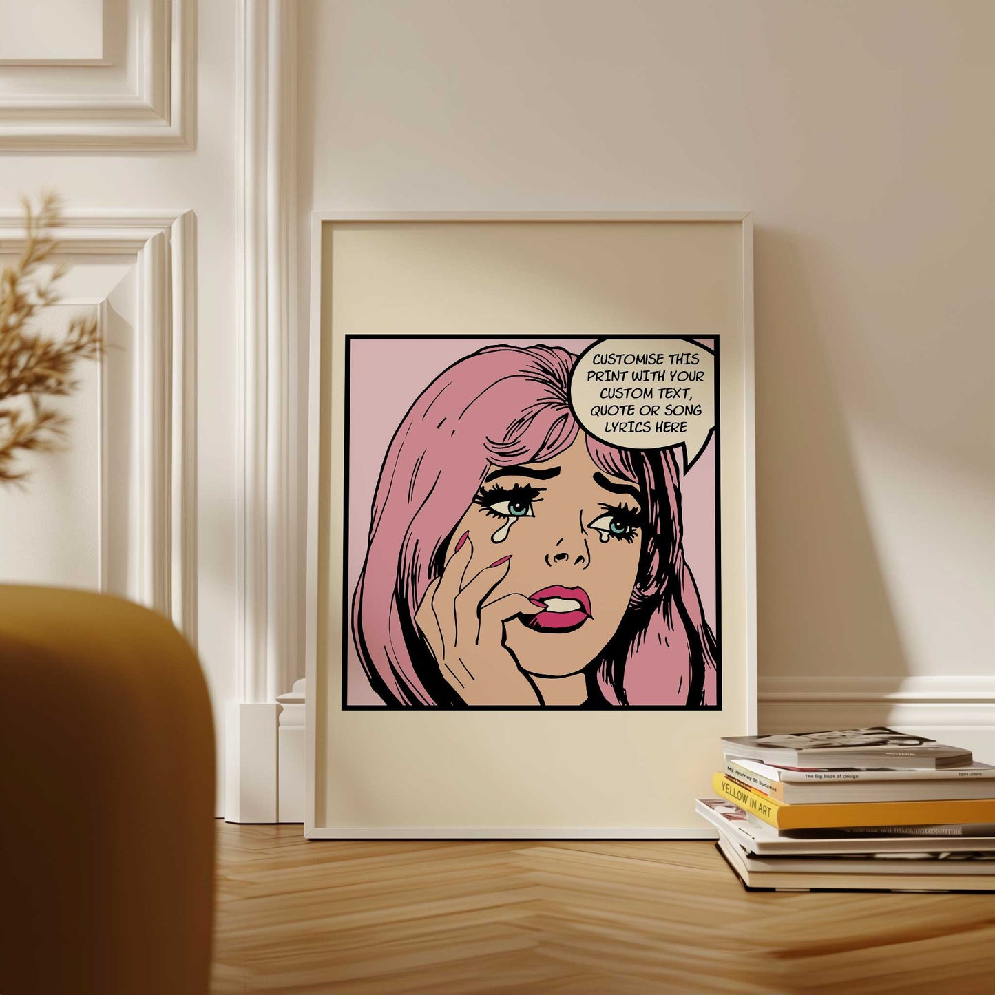 Pop Art Girl | Custom Quote & Song Lyric Print