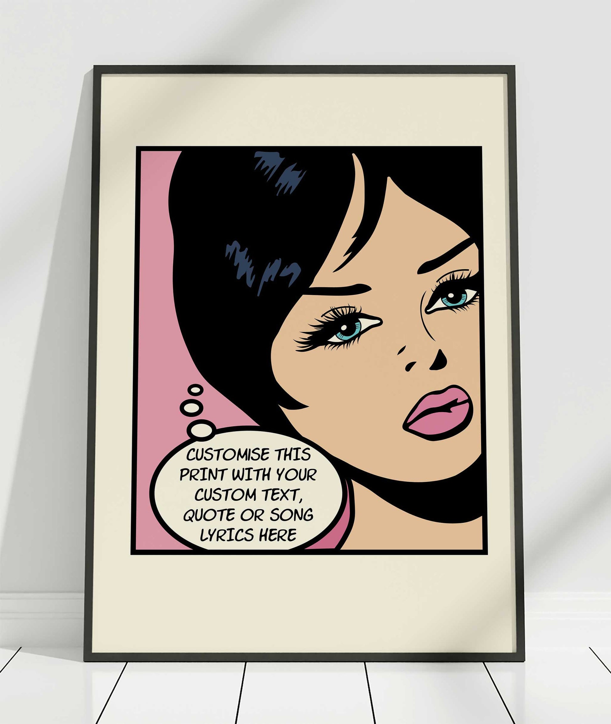 personalized quote pop art print