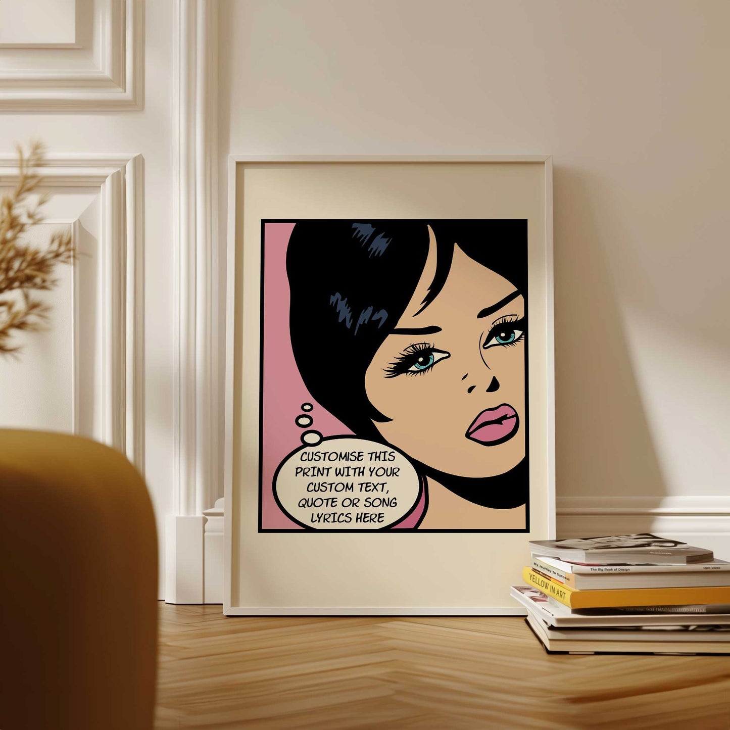 personalized quote pop art print