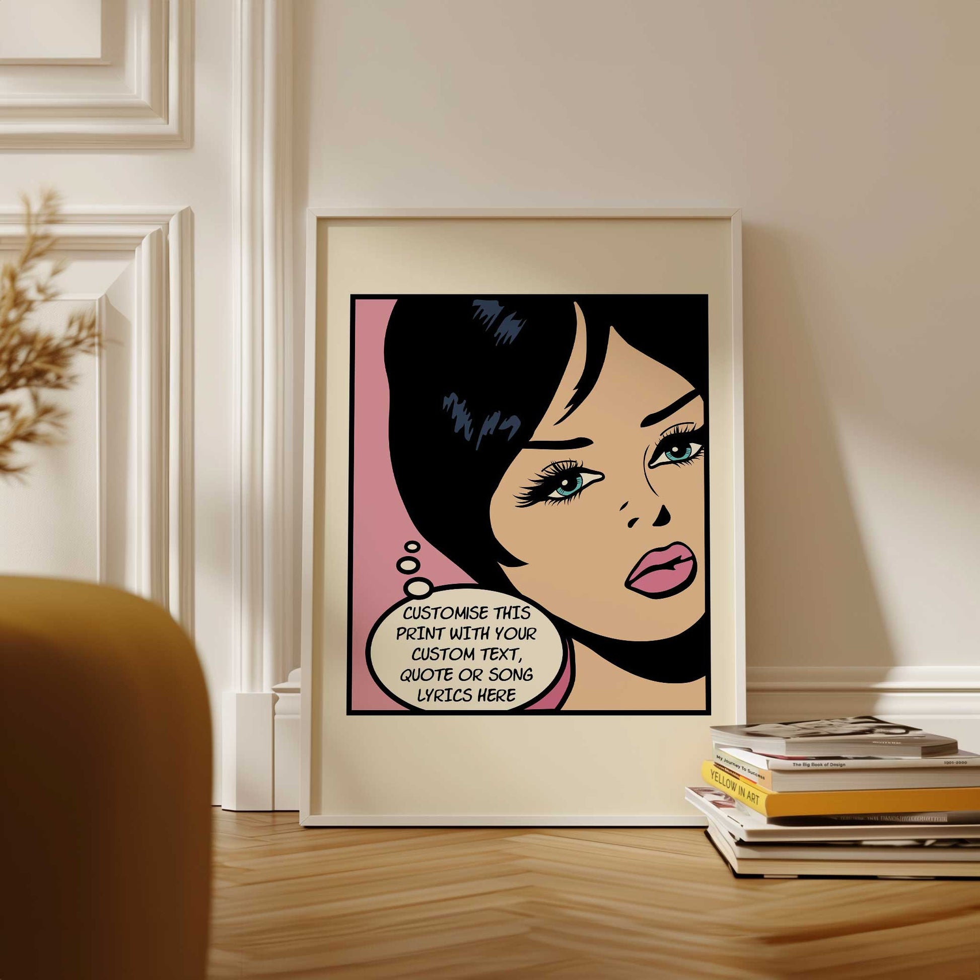 personalized quote pop art print