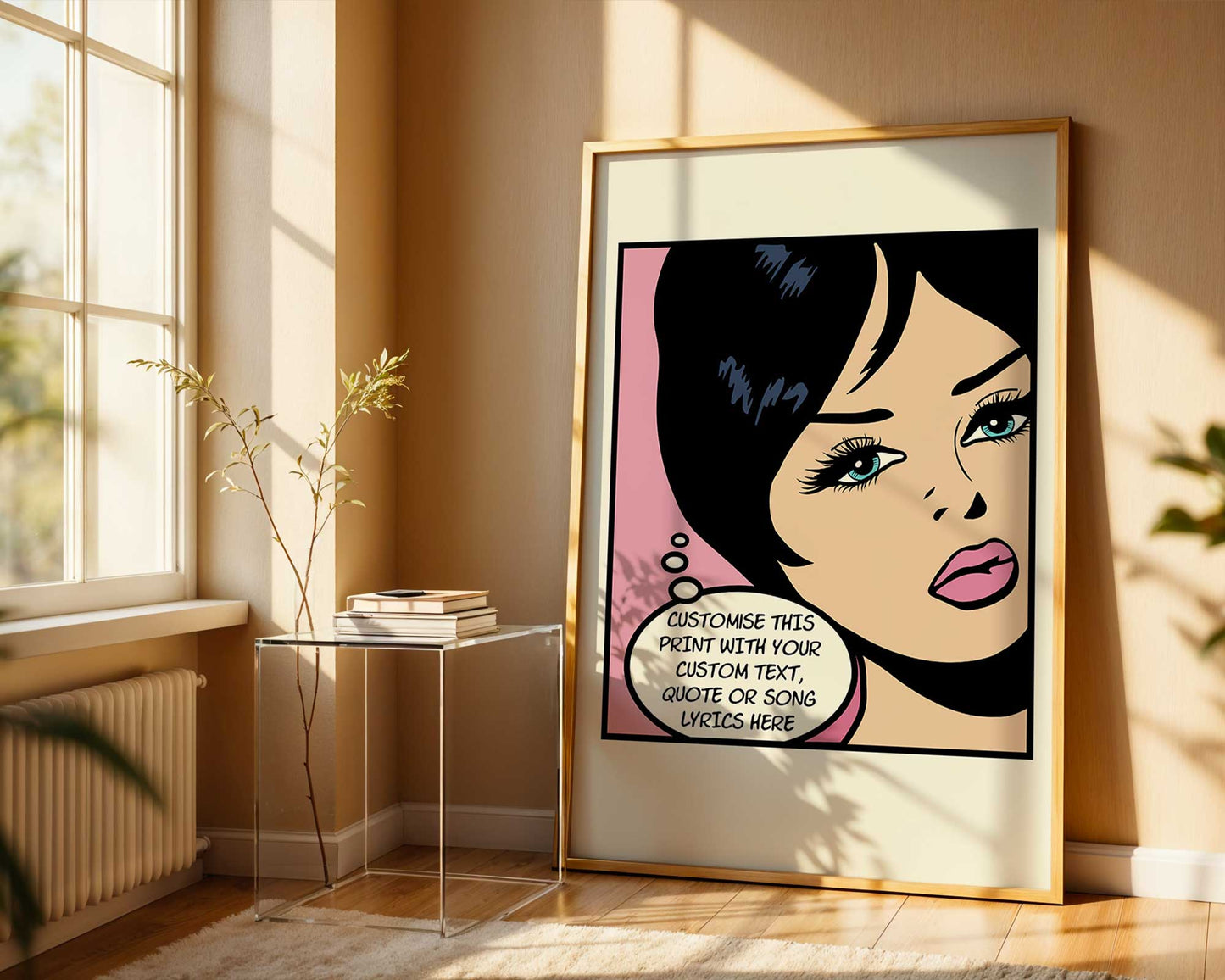 personalized quote pop art print